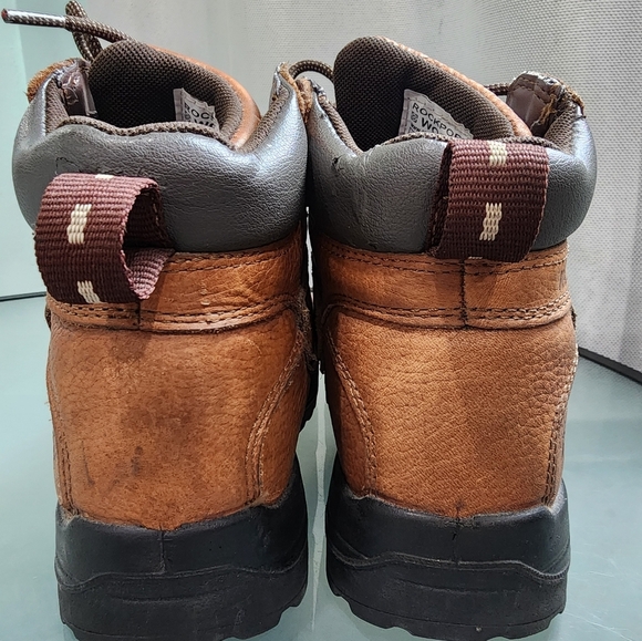 Rockport Works Brown Waterproof Steel Toe Boots Unisex Size 8W - Picture 6 of 10
